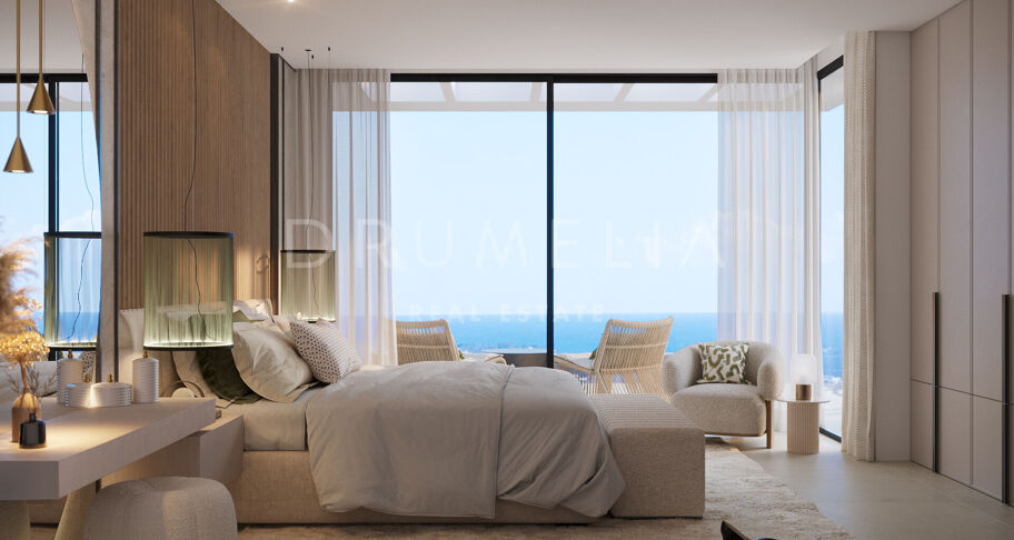 Luxe villa in het schilderachtige La Resina del Golf met panoramisch uitzicht op zee, Estepona