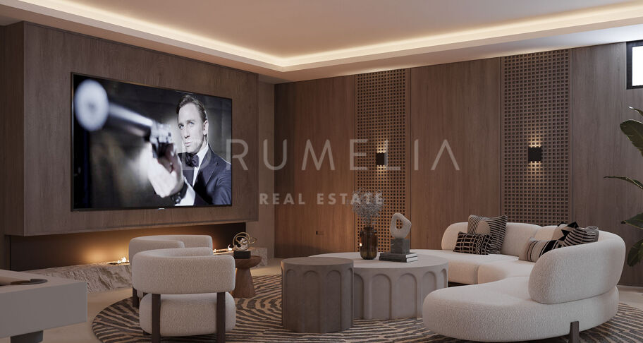 Luxe villa in het schilderachtige La Resina del Golf met panoramisch uitzicht op zee, Estepona