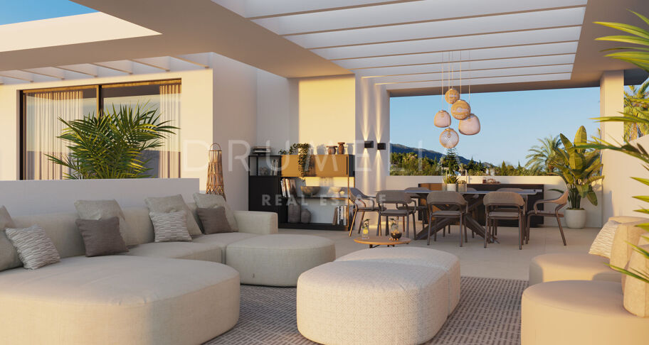 Luxe villa in het schilderachtige La Resina del Golf met panoramisch uitzicht op zee, Estepona