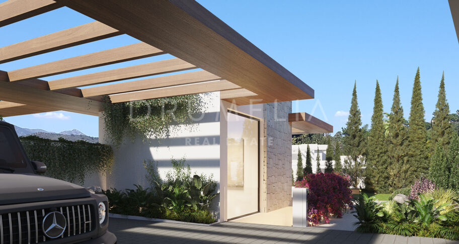Luxe villa in het schilderachtige La Resina del Golf met panoramisch uitzicht op zee, Estepona