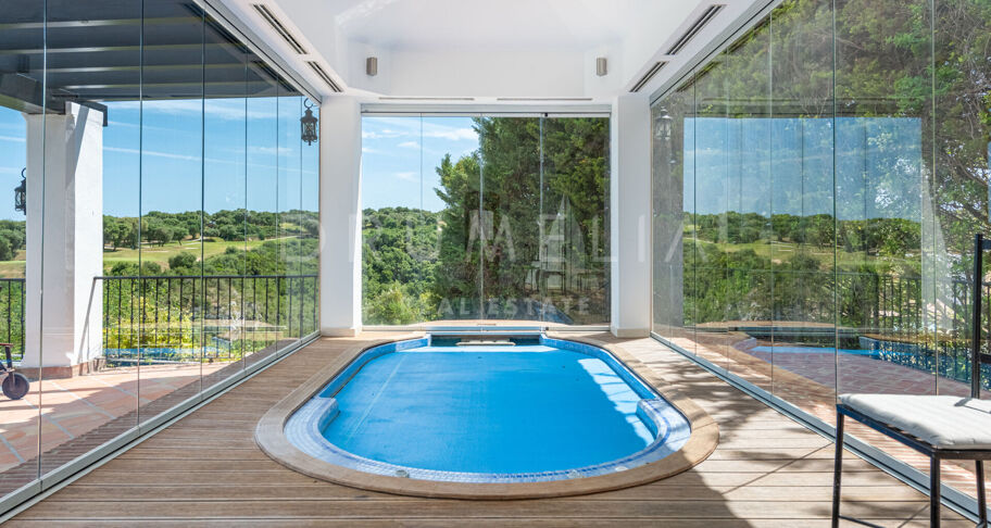 Luxury Mediterranean villa with breath-taking panoramic views and southern charm in San Roque