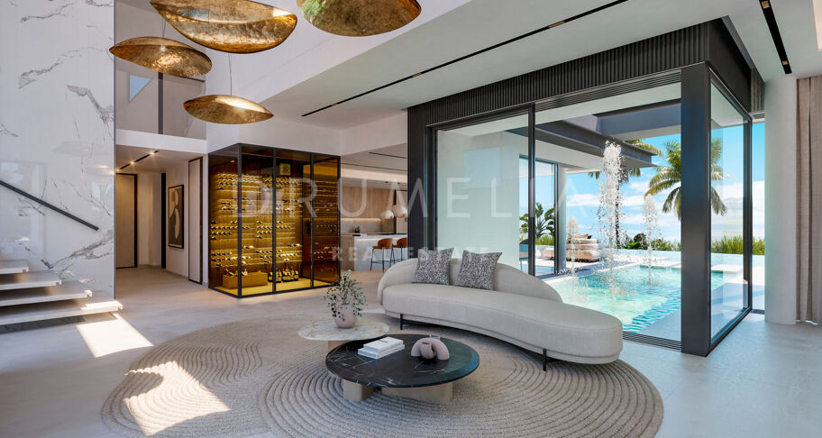 Hochmoderne High-End-Villa im Bau im schönen El Paraiso Alto, Benahavis