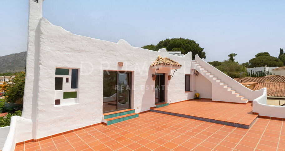 Unikalna willa w stylu architektonicznym na sprzedaż w Nagüeles, Marbella Golden Mile