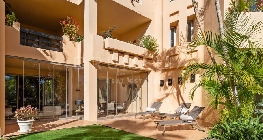 Prachtig appartement op de begane grond in Mansion Club, Marbella's Golden Mile