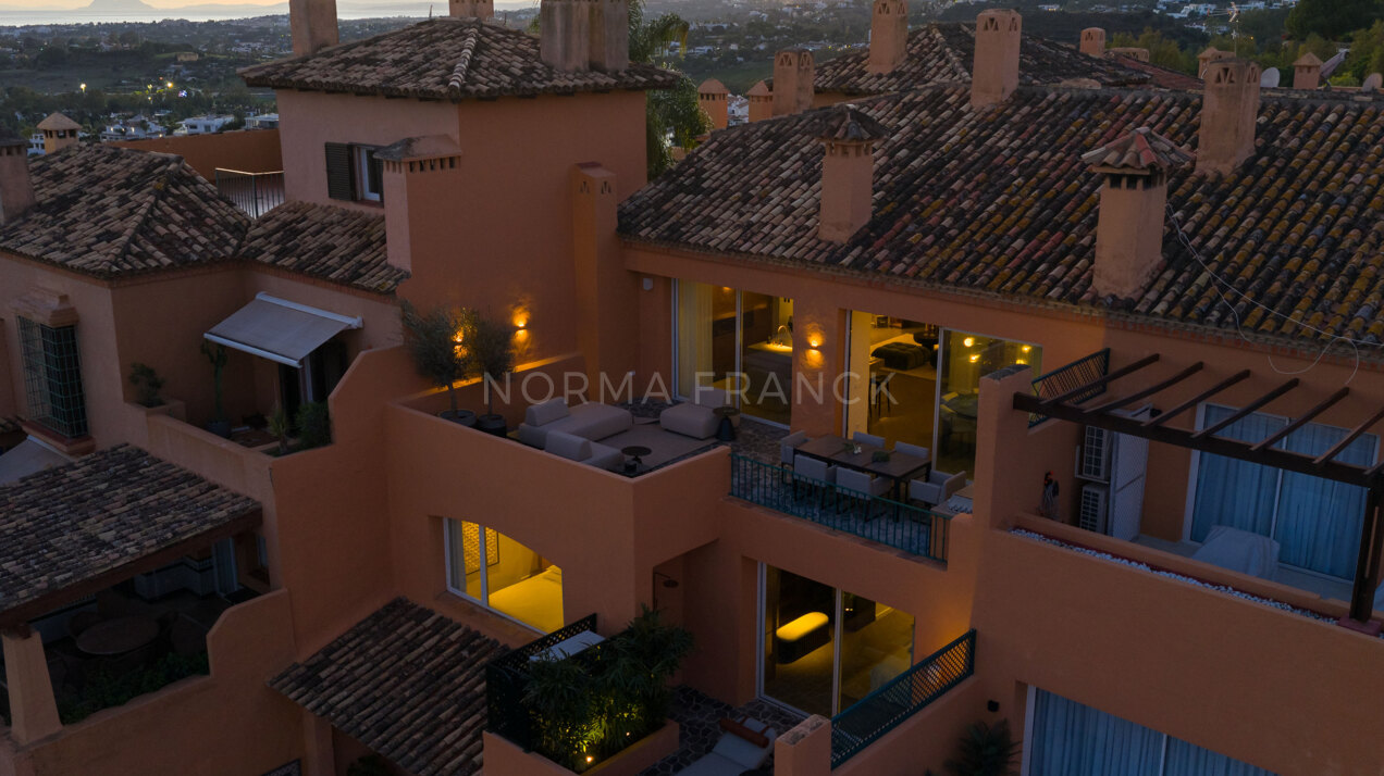 La Cerquilla Penthouse - a spectacular, fully renovated duplex penthouse offering luxury living in one of Nueva Andalucía’s most prestigious gated communities.