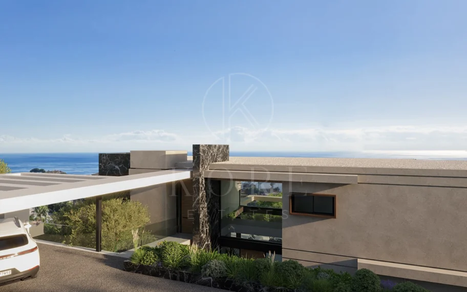 Impresionante parcela con vistas al mar, proyecto y parcela, en El Herrojo, La Quinta, Benahavís
