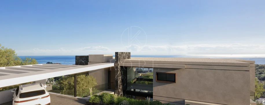 Impresionante parcela con vistas al mar, proyecto y parcela, en El Herrojo, La Quinta, Benahavís