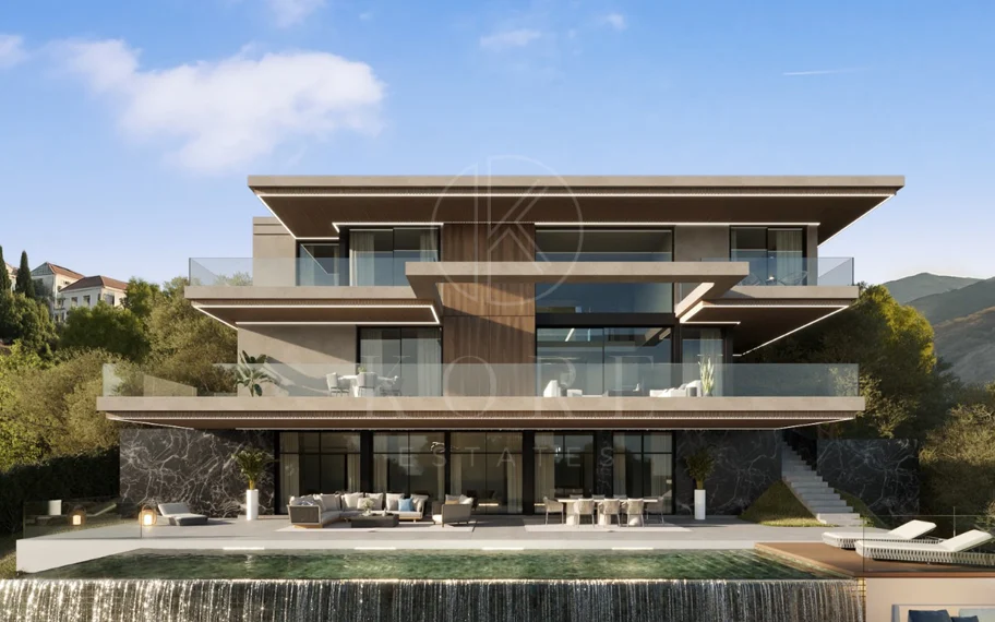 Impresionante parcela con vistas al mar, proyecto y parcela, en El Herrojo, La Quinta, Benahavís