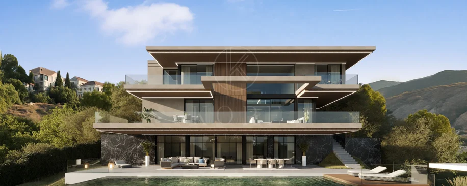 Impresionante parcela con vistas al mar, proyecto y parcela, en El Herrojo, La Quinta, Benahavís