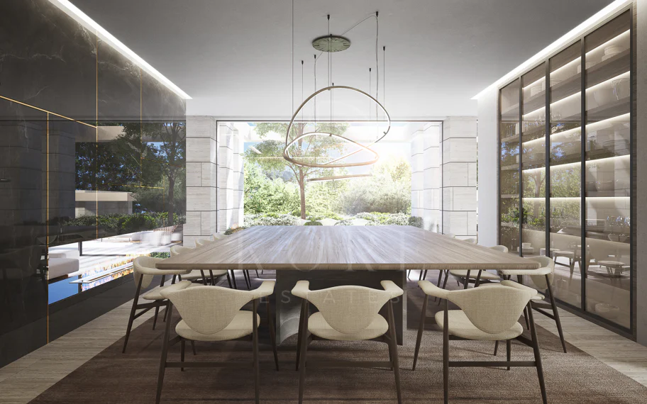 Parcela con orientación suroeste en La Zagaleta con un espectacular proyecto para villa muy moderna.