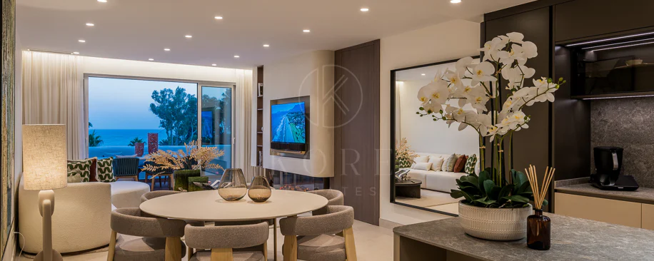 Completely renovated house with unobstructed sea views.