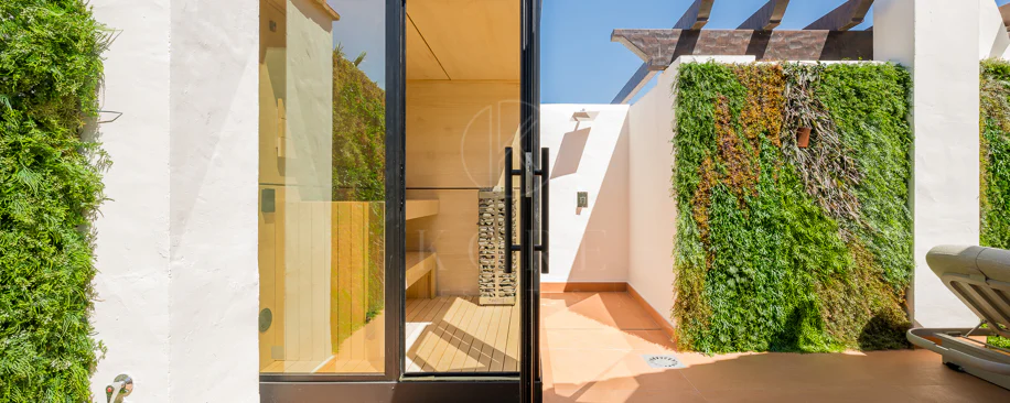 Completely renovated house with unobstructed sea views.