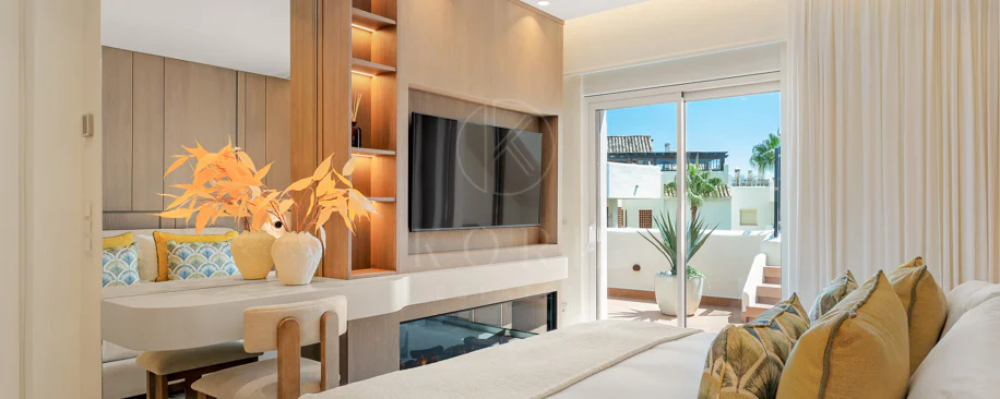 Completely renovated house with unobstructed sea views.