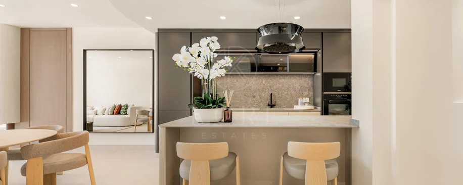 Completely renovated house with unobstructed sea views.