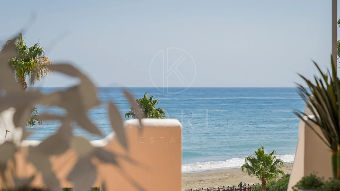 Completely renovated house with unobstructed sea views.