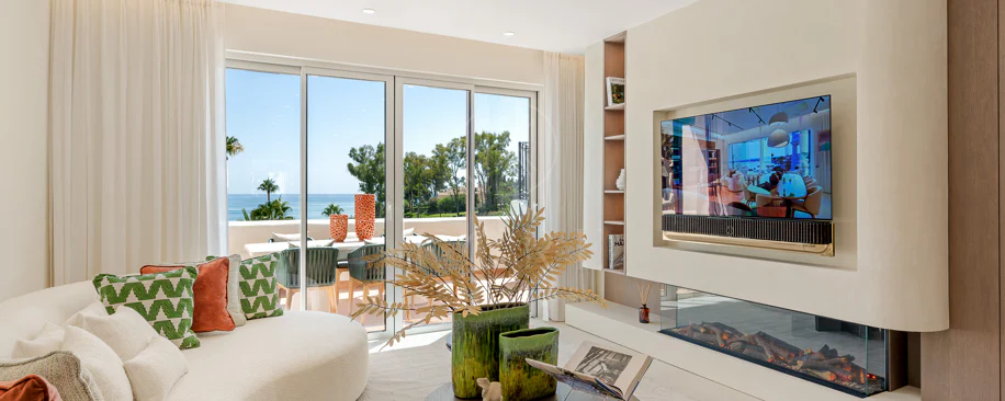 Completely renovated house with unobstructed sea views.