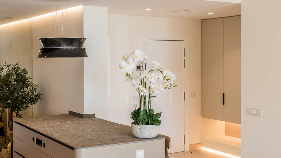Completely renovated house with unobstructed sea views.