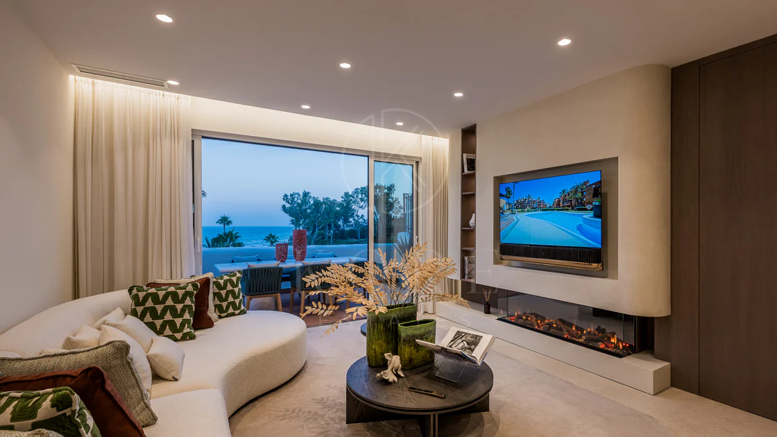 Completely renovated house with unobstructed sea views.