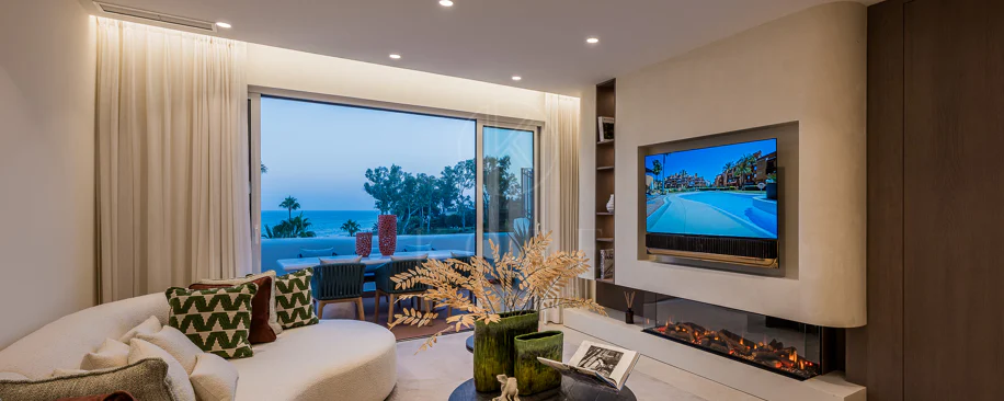 Completely renovated house with unobstructed sea views.