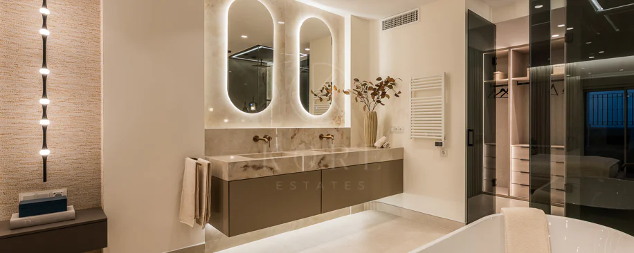 Completely renovated house with unobstructed sea views.