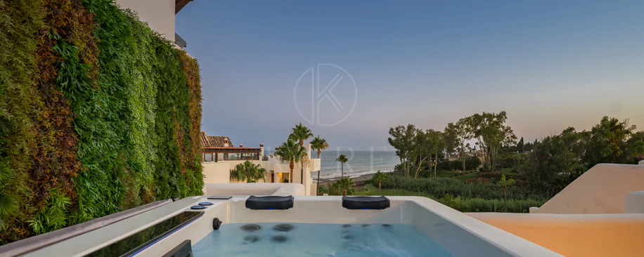 Completely renovated house with unobstructed sea views.