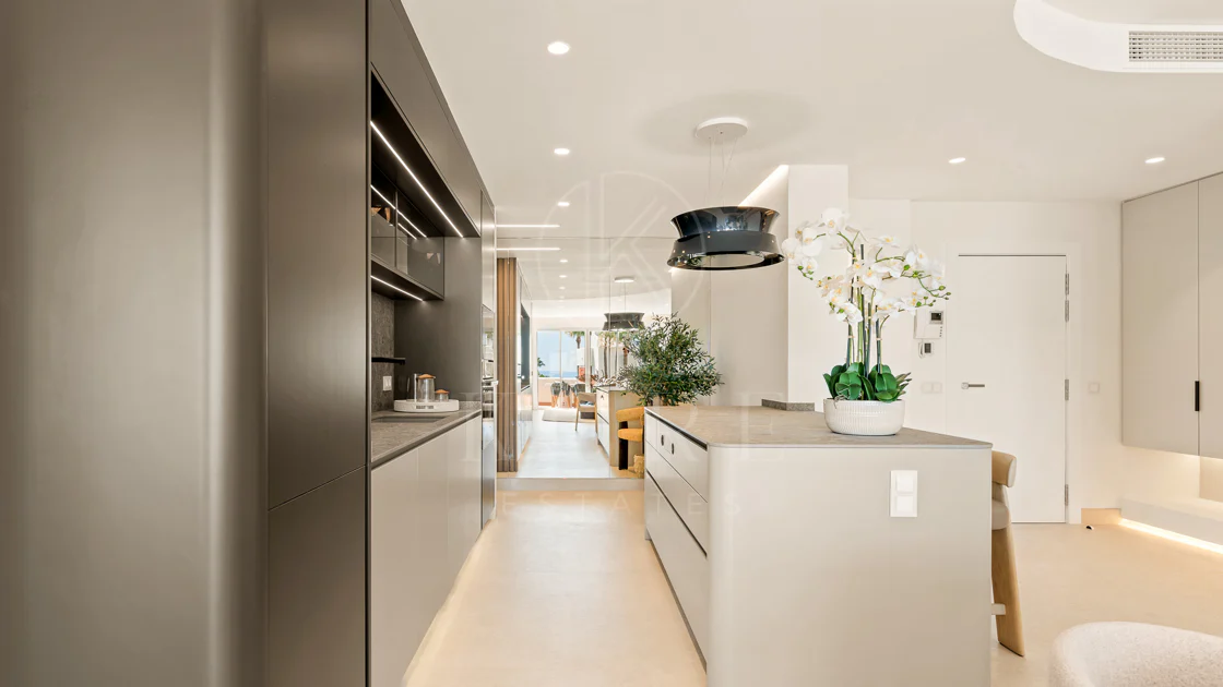 Completely renovated house with unobstructed sea views.