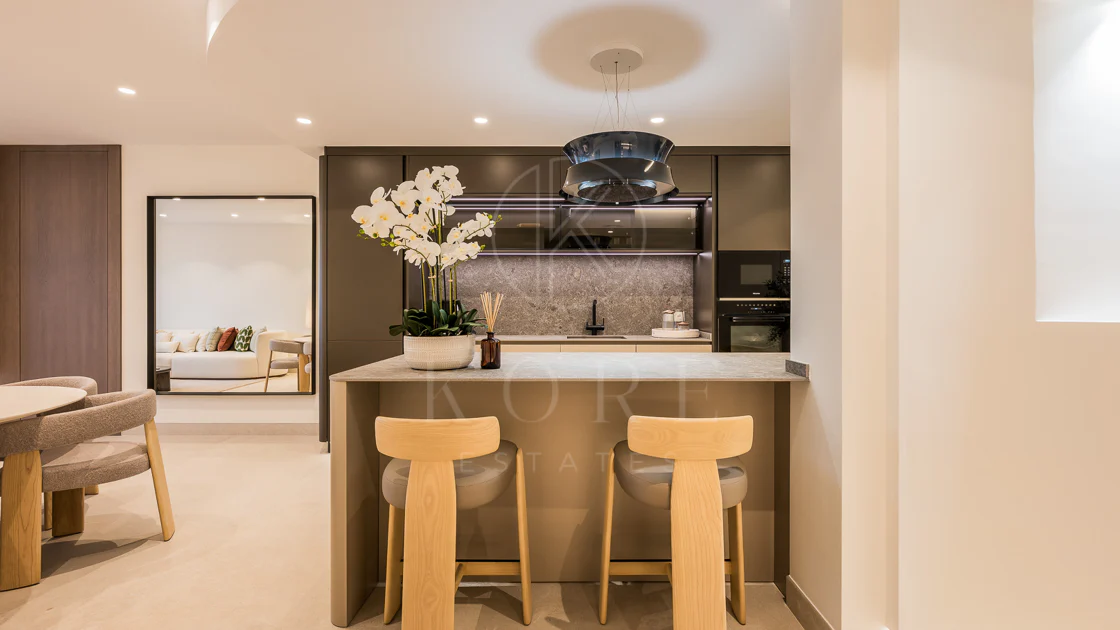 Completely renovated house with unobstructed sea views.