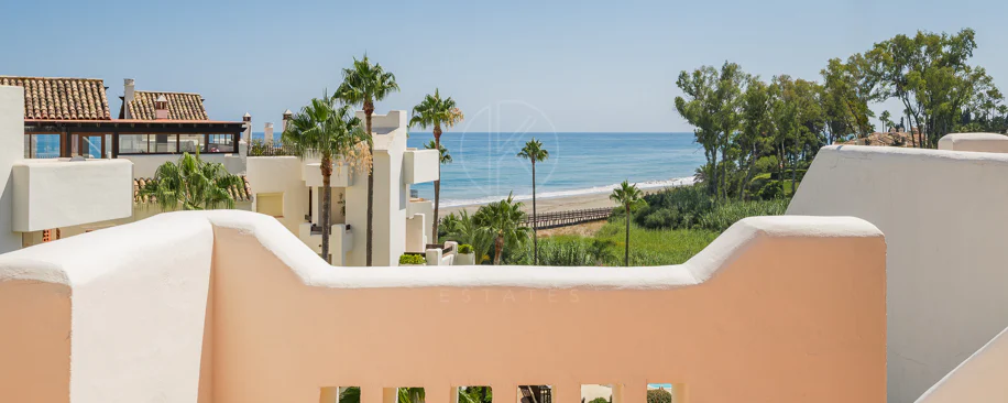 Completely renovated house with unobstructed sea views.