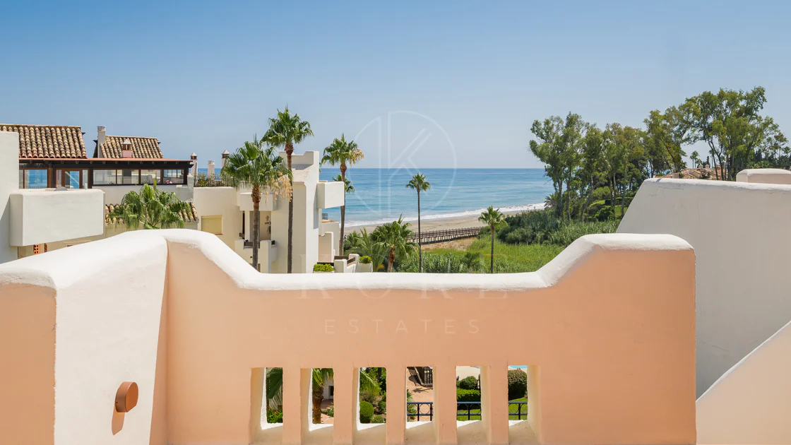 Completely renovated house with unobstructed sea views.