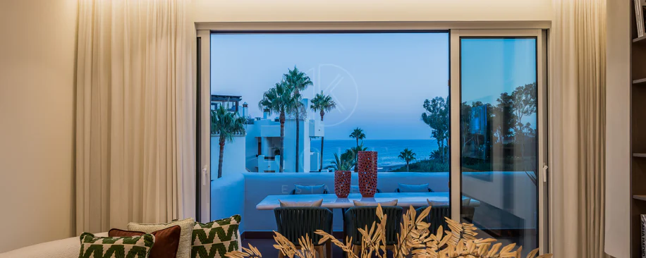 Completely renovated house with unobstructed sea views.
