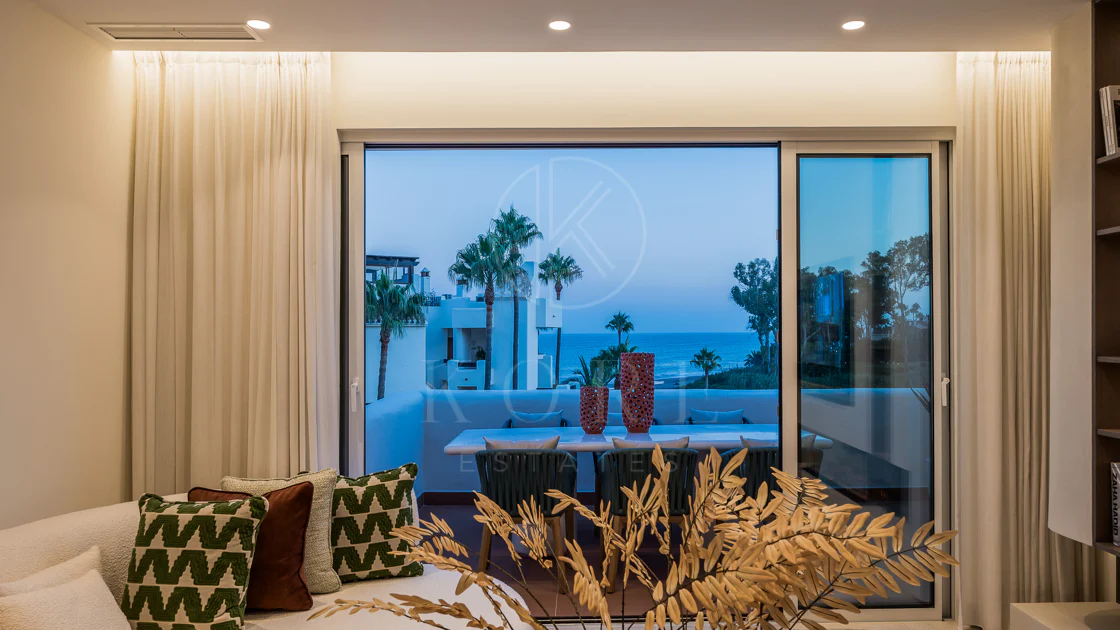 Completely renovated house with unobstructed sea views.