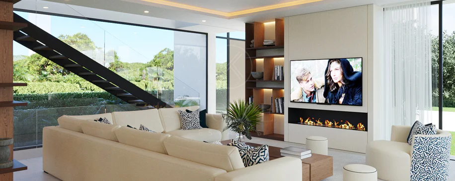 Villa de lujo con vistas panorámicas al mar y al golf – Finalización 2027, Artola Alta, Marbella
