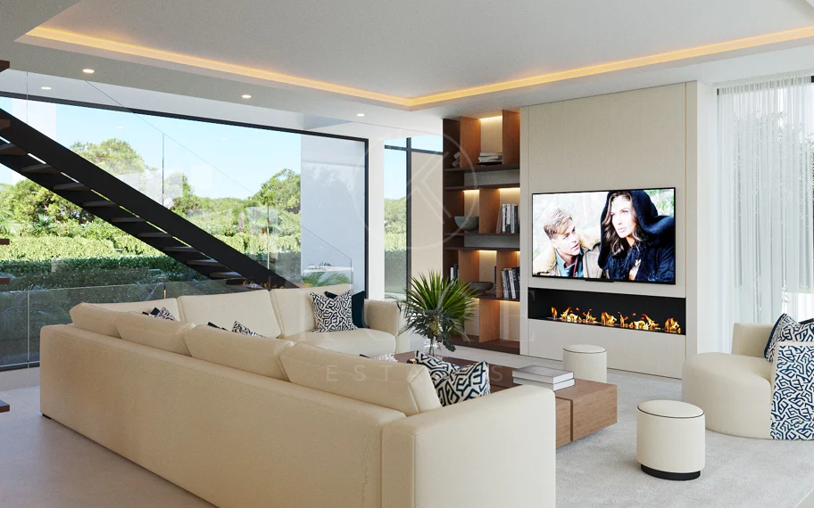 Villa de lujo con vistas panorámicas al mar y al golf – Finalización 2027, Artola Alta, Marbella