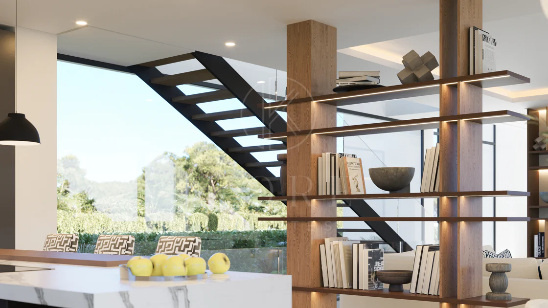 Villa de lujo con vistas panorámicas al mar y al golf – Finalización 2027, Artola Alta, Marbella