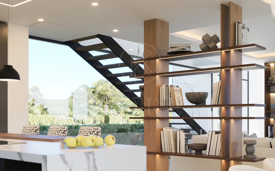 Villa de lujo con vistas panorámicas al mar y al golf – Finalización 2027, Artola Alta, Marbella