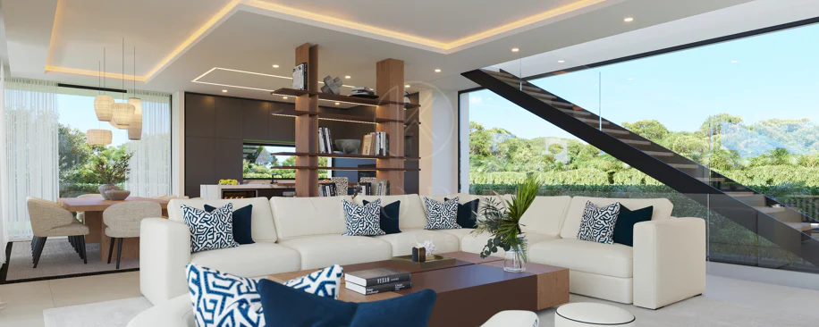 Villa de lujo con vistas panorámicas al mar y al golf – Finalización 2027, Artola Alta, Marbella