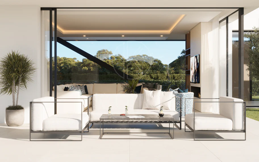 Villa de lujo con vistas panorámicas al mar y al golf – Finalización 2027, Artola Alta, Marbella