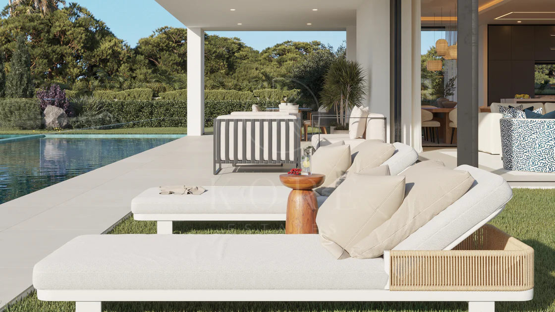 Villa de lujo con vistas panorámicas al mar y al golf – Finalización 2027, Artola Alta, Marbella