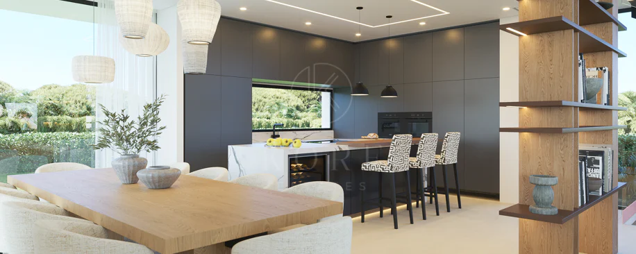 Villa de lujo con vistas panorámicas al mar y al golf – Finalización 2027, Artola Alta, Marbella