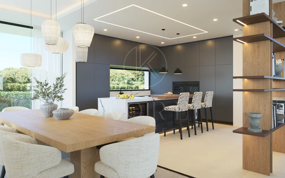 Villa de lujo con vistas panorámicas al mar y al golf – Finalización 2027, Artola Alta, Marbella