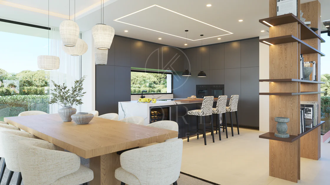 Villa de lujo con vistas panorámicas al mar y al golf – Finalización 2027, Artola Alta, Marbella