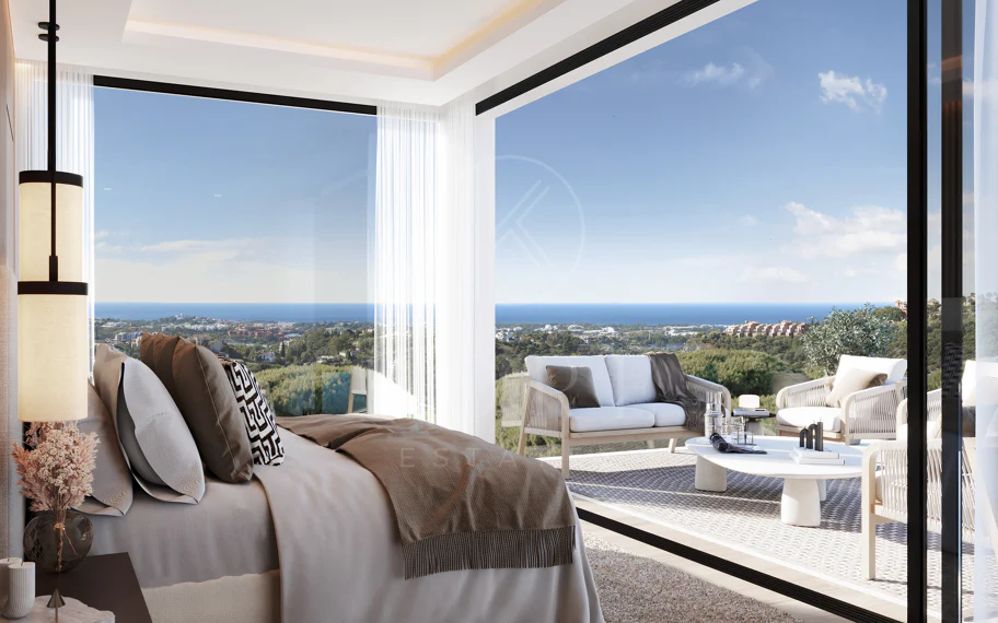 Villa de lujo con vistas panorámicas al mar y al golf – Finalización 2027, Artola Alta, Marbella