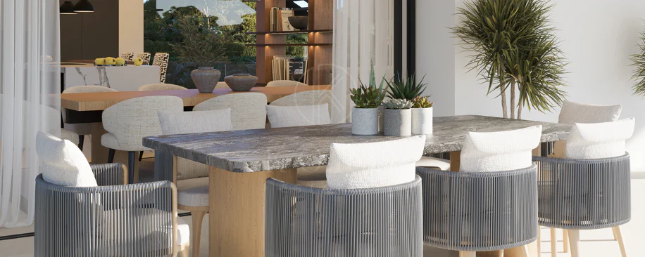 Villa de lujo con vistas panorámicas al mar y al golf – Finalización 2027, Artola Alta, Marbella