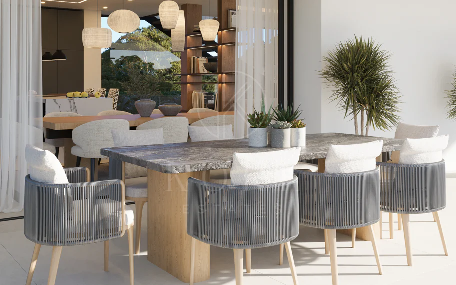 Villa de lujo con vistas panorámicas al mar y al golf – Finalización 2027, Artola Alta, Marbella
