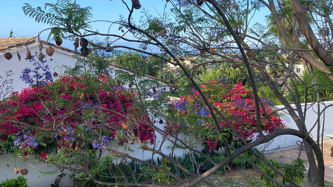 Encantadora villa con vistas panorámicas al mar en Puerto Romano, Estepona