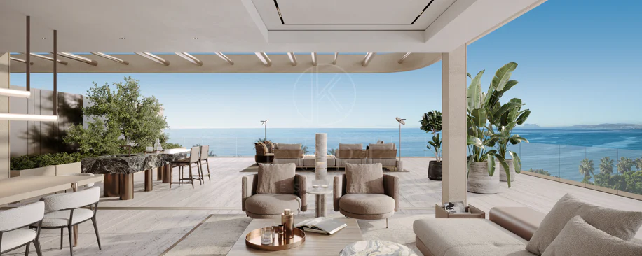 Fully Serviced Luxury Duplex Penthouse for Sale in Tyrian, Estepona – Beachfront