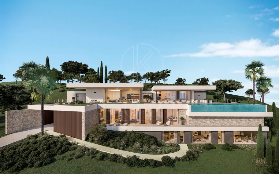Villa con vistas al mar y montaña en venta en La Reserva de la Cala Golf