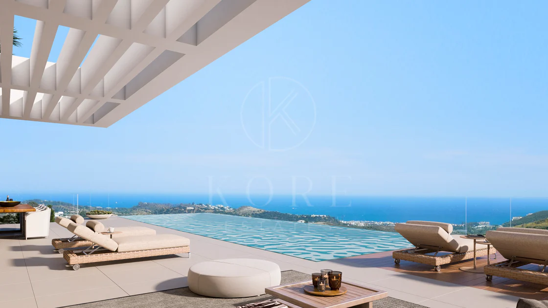 Villa con vistas al mar y montaña en venta en La Reserva de la Cala Golf