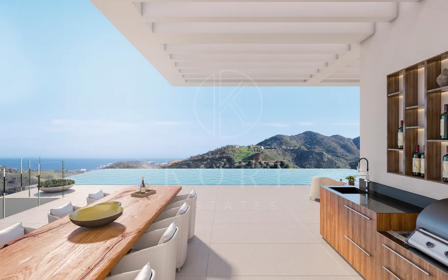 Villa con vistas al mar y montaña en venta en La Reserva de la Cala Golf