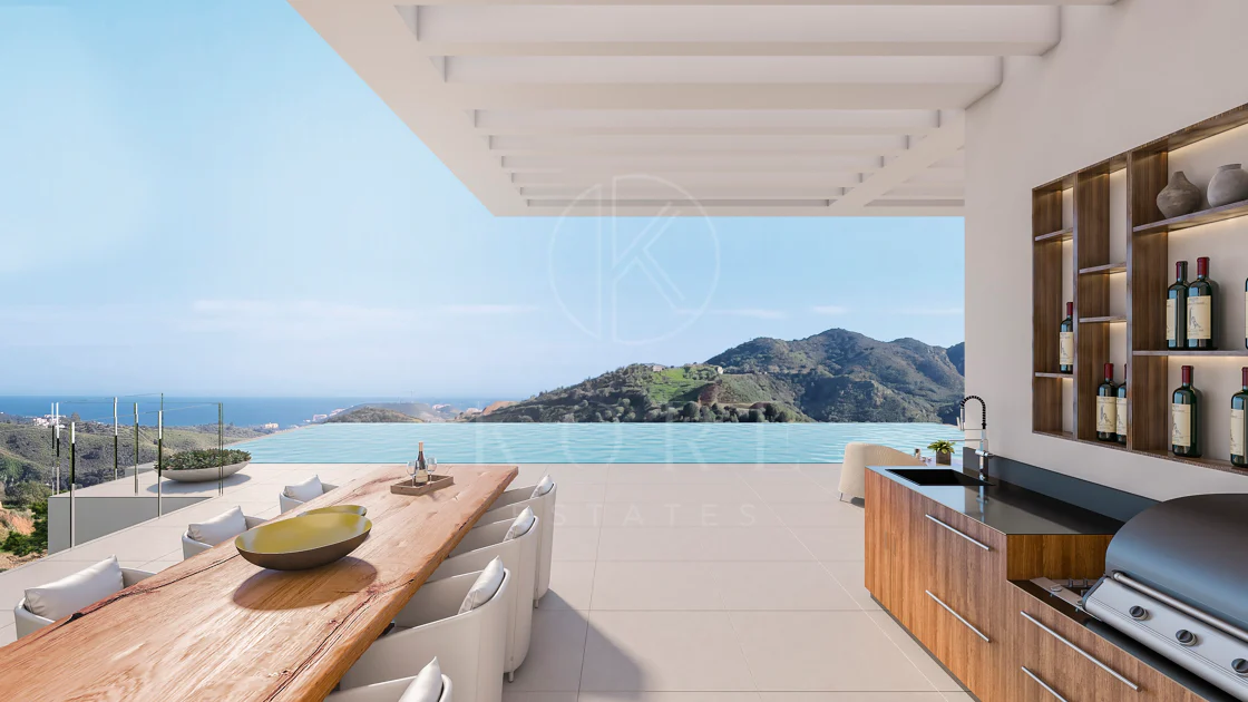 Villa con vistas al mar y montaña en venta en La Reserva de la Cala Golf